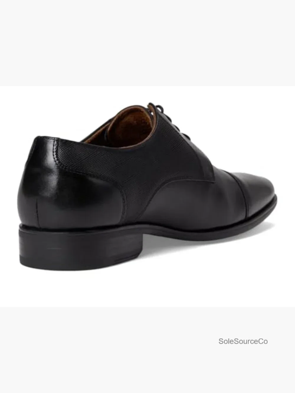 Cap Toe Oxford Formal Dress Shoes Lace Up Leather